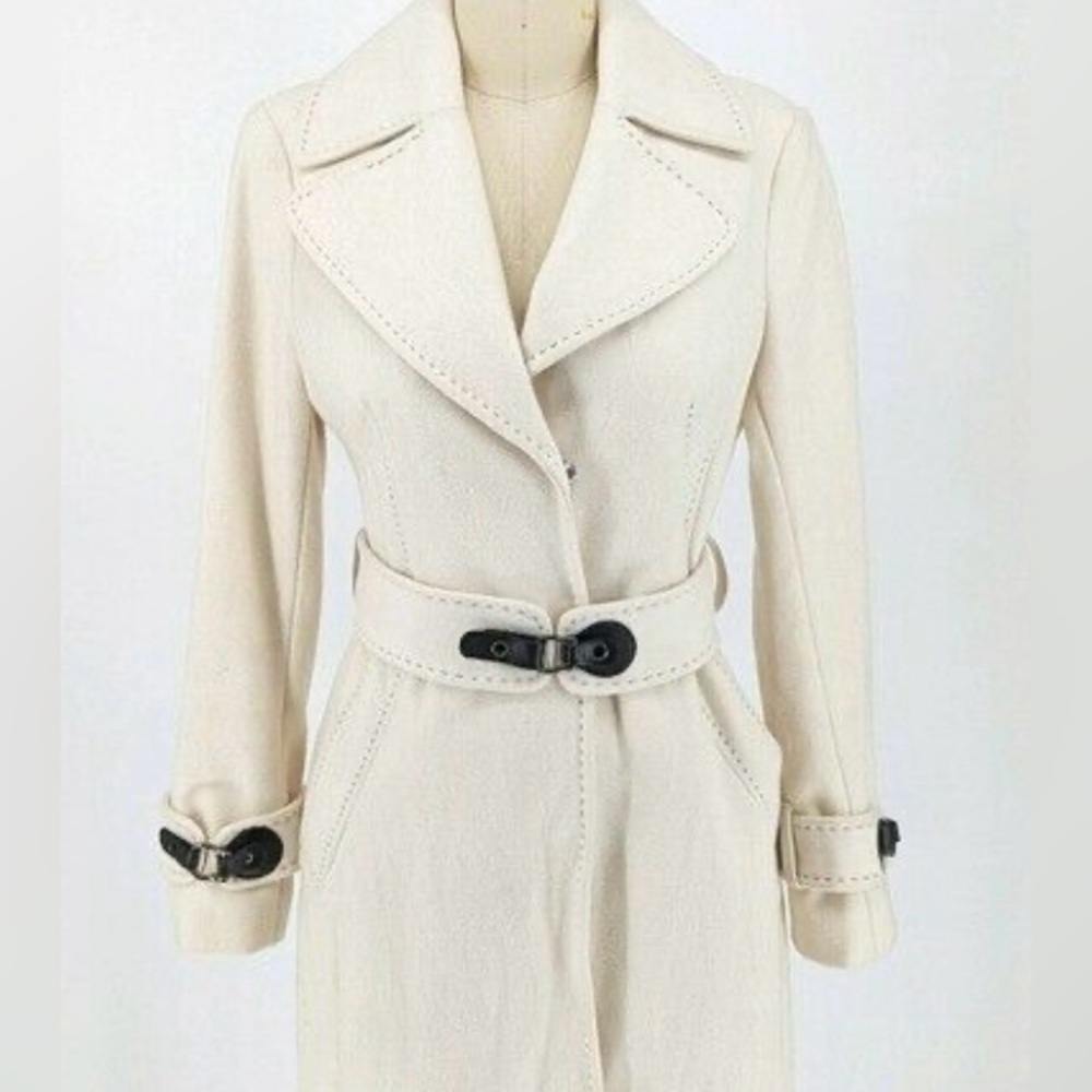 Via Spiga wool blend coat with belt